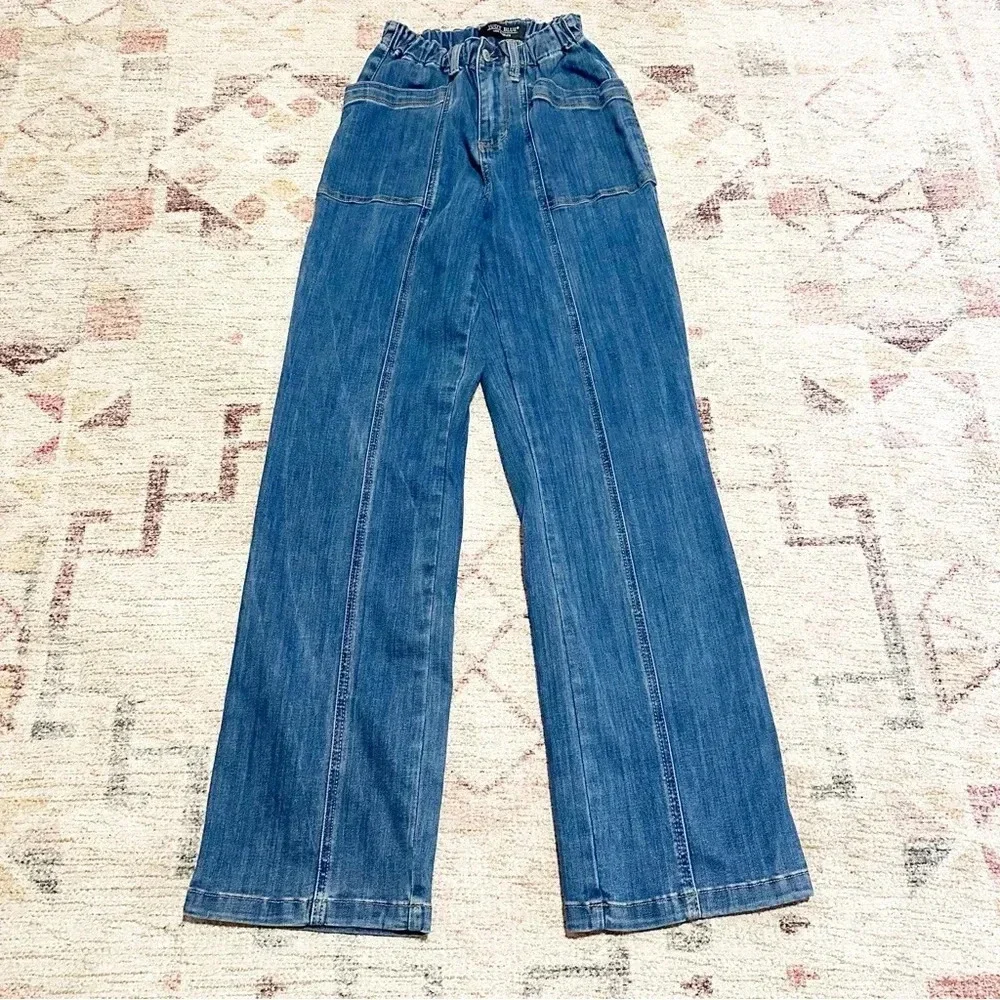 Judy Blue High Waist Vintage Elastic Waist Straight Leg Jean 3/26 - Picture 10 of 14